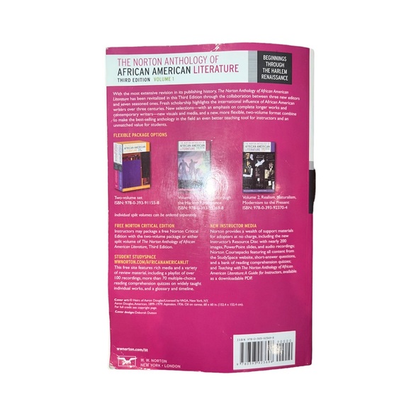 The Norton Anthology of African American Literature: 3rd Edition Volume 1 - Picture 2 of 5